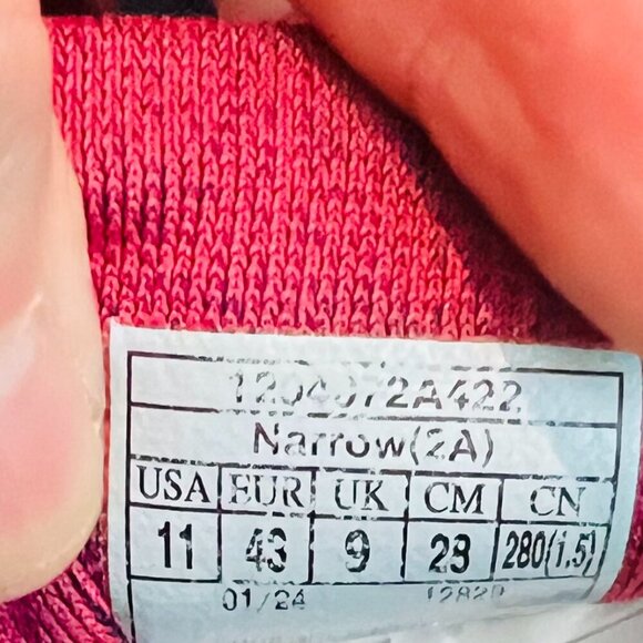 Brooks Ghost 16 Shoes Womens 11 Narrow Peacoat Raspberry Apricot Running - Picture 8 of 15